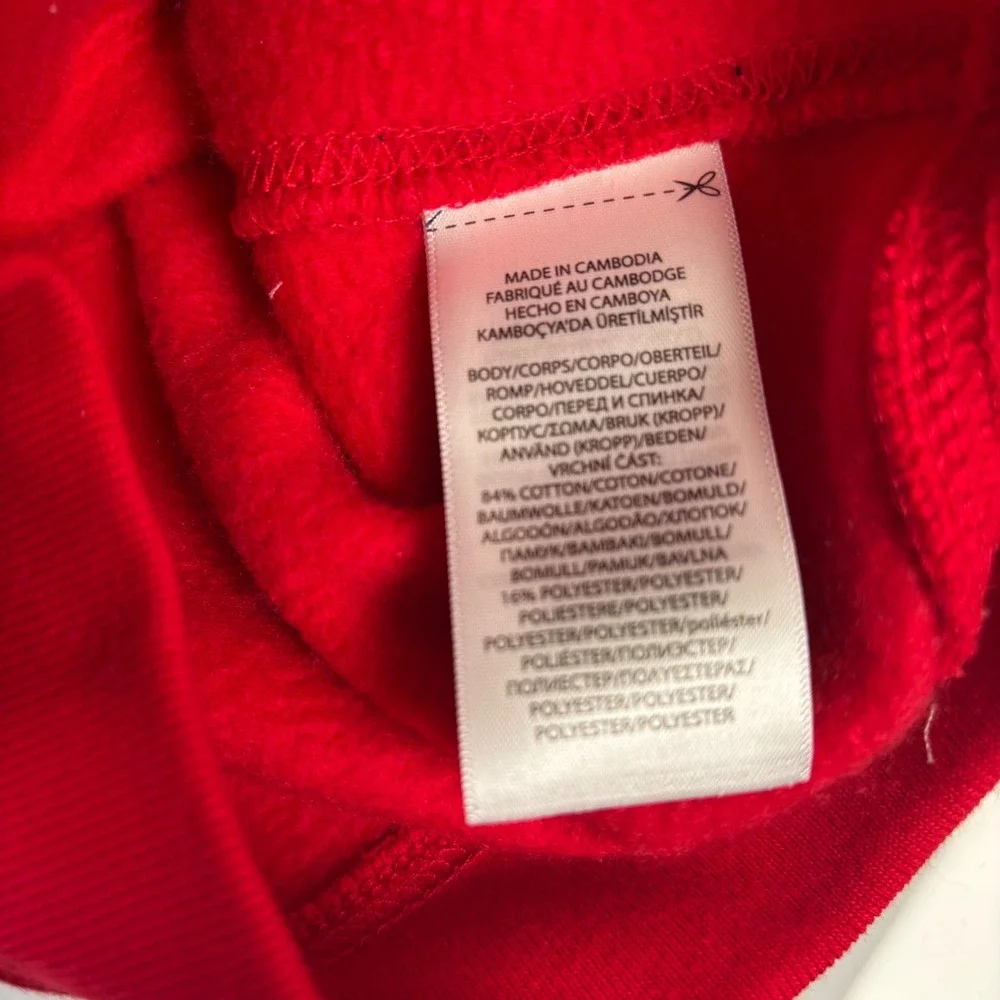 Ralph Lauren Toddler 24M Red Zip Hoodie New Embroidered Pony Logo Fleece